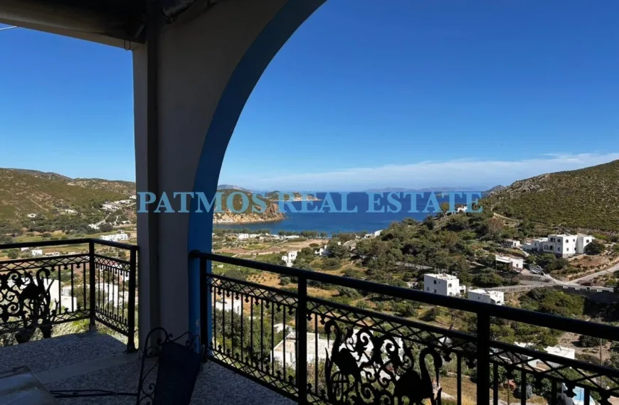 House with sea view to the whole bay of Kampos (Ref. Code: K009)